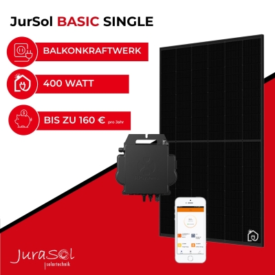 JurSol BASIC SINGLE Black 400 Watt